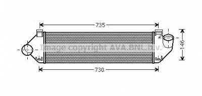 AVA QUALITY COOLING fda4438 -  Интеркулер